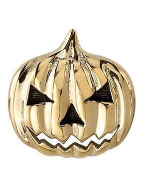 Gold Jack-O'-Lantern BVLA pumpkin earring 14k gold